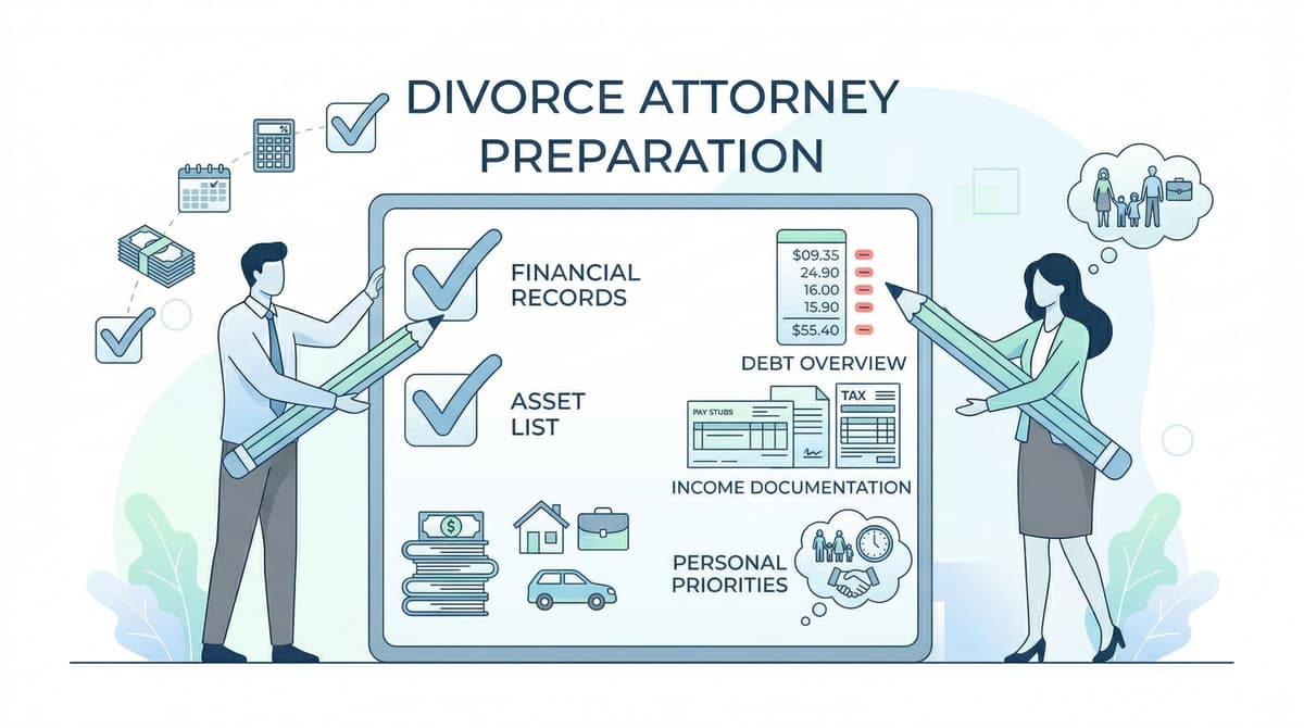 How to Prepare Financially Before Your First Divorce Attorney Meeting